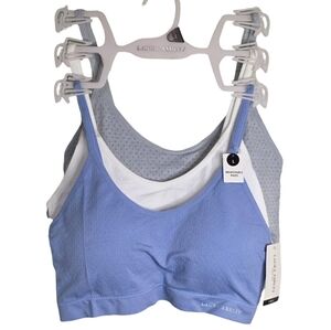 Laura Ashley Bras 3pk Bralettes Comfy Lounge Active Athletic Size Large New